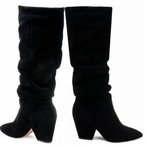 SPLENDID CLAYTON BLACK SUEDE SLOUCHY BOOT SIZE 7.5 NWOB